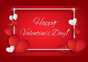 Kartka z życzeniami na Walentynki 